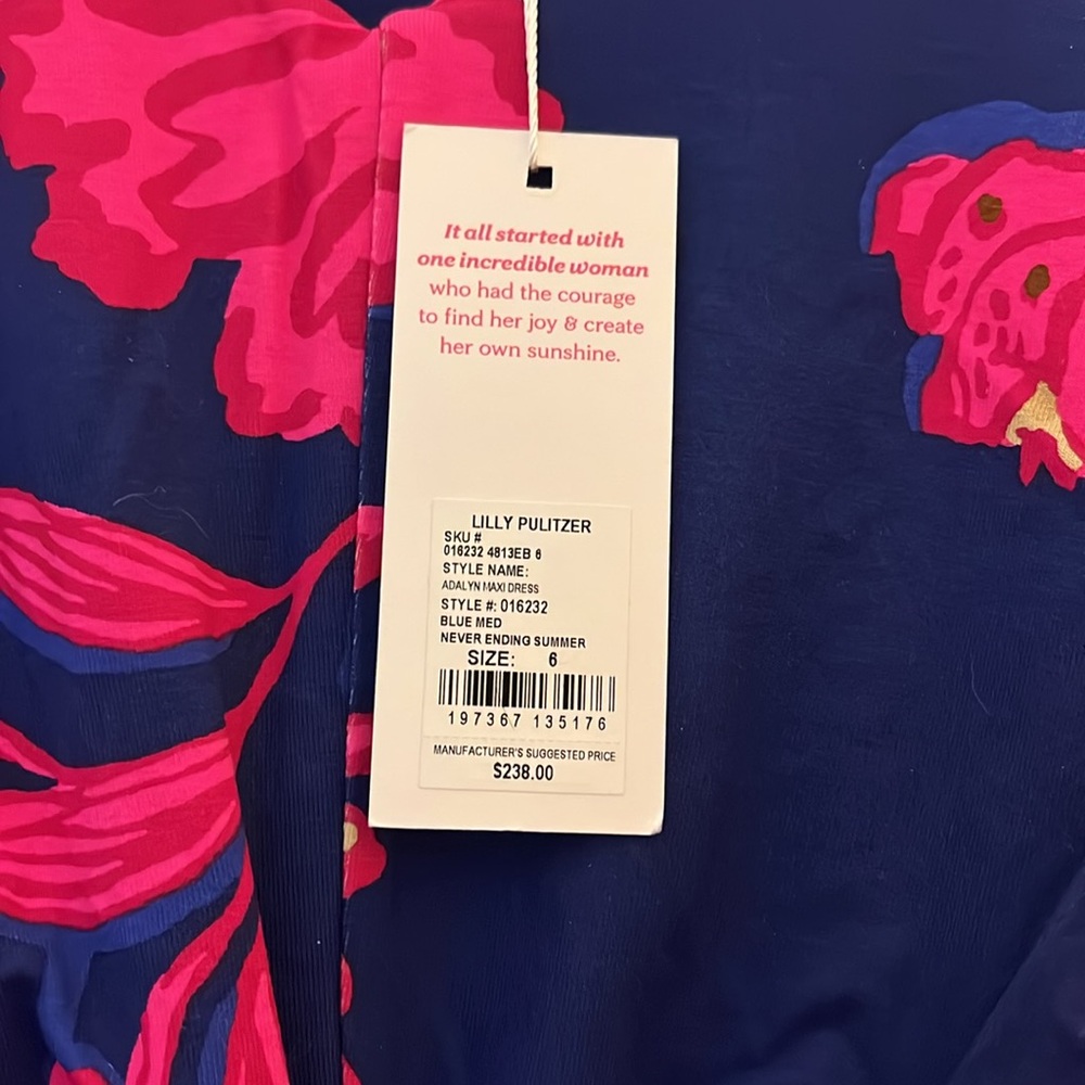 NWT Lilly Pulitzer Adalyn Maxi Dress Size 6 - Picture 4 of 7